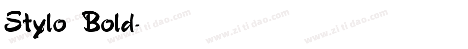 Stylo Bold字体转换